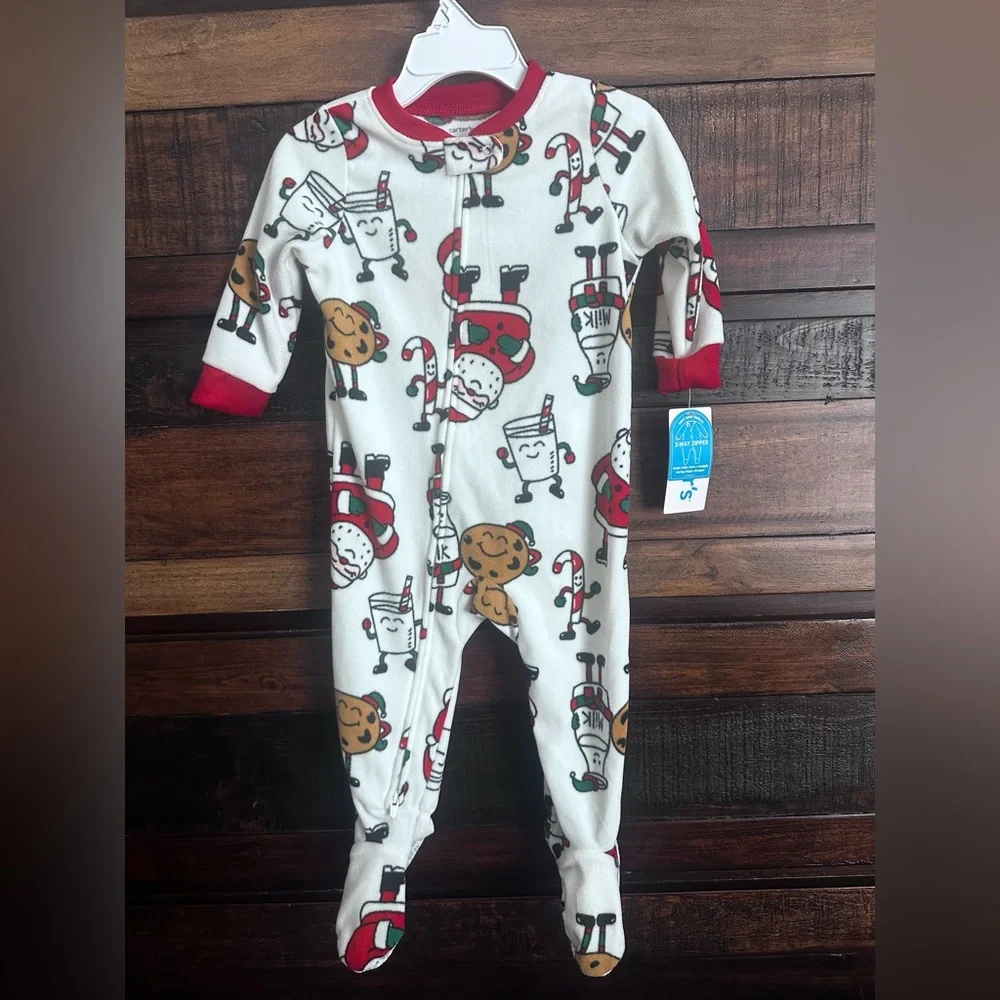 NWT Carter’s Fleece Christmas Footsie